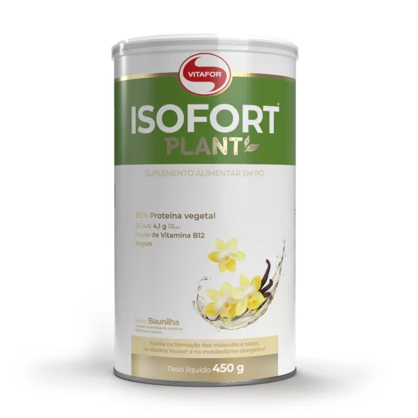 Isofort plant (proteína vegetal) Baunilha - 450g