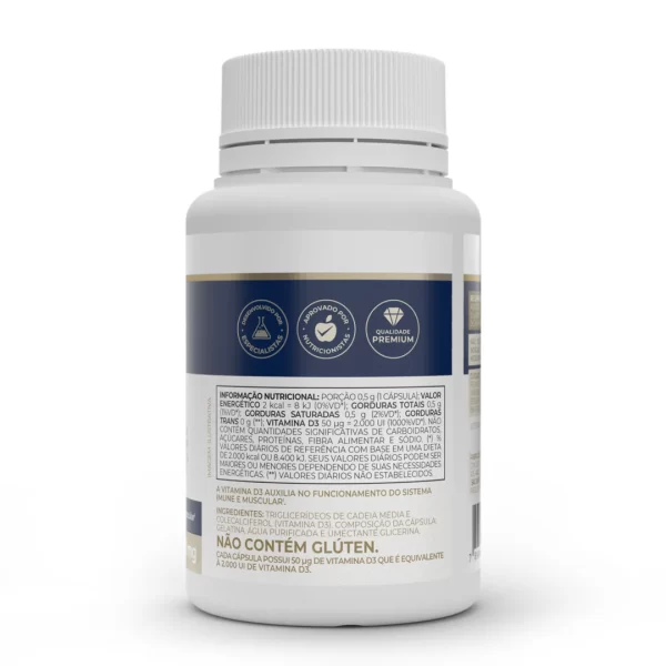 Vitamin D3 - 60 cápsulas - Image 2