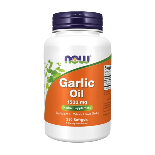 Garlic Oil - NOW Foods (1500 mg) - 100 cápsulas Softgels
