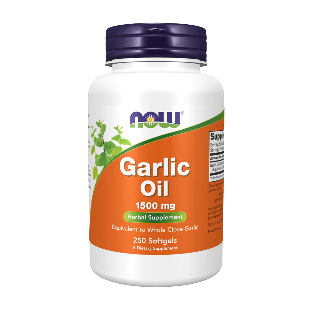 Garlic Oil - NOW Foods (1500 mg) - 100 cápsulas Softgels